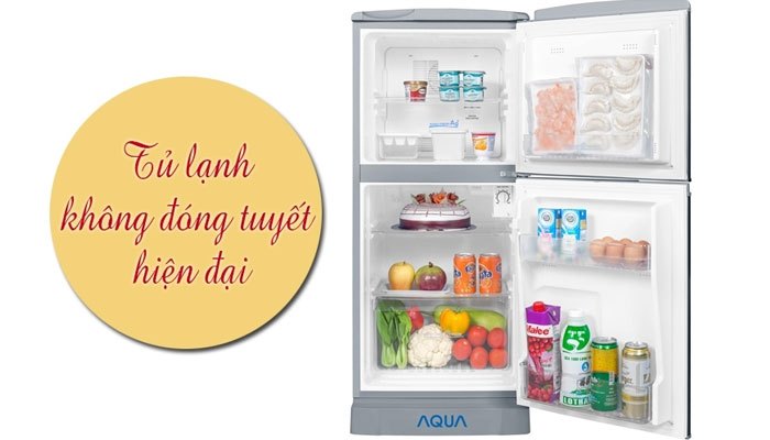 Tủ lạnh Aqua AQR-125BN 2 cánh hiện đại, cho bạn tiện lợi hơn trong quá trình sử dụng