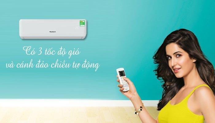 Cánh đảo gió tự động giúp không khí lạnh lan tỏa