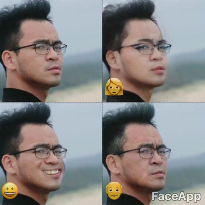 Với ứng dụng FaceApp trên điện thoại, từ một khuôn mặt nghiêm túc giờ đã sinh thêm 4 biến thể khuôn mặt cực kỳ vui nhộn.