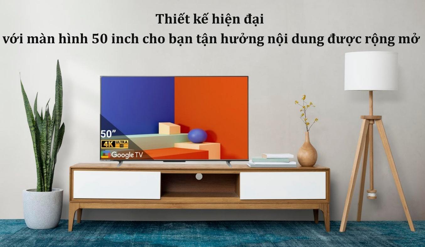 Google Tivi Hisense 4K 50 inch 50A6500K