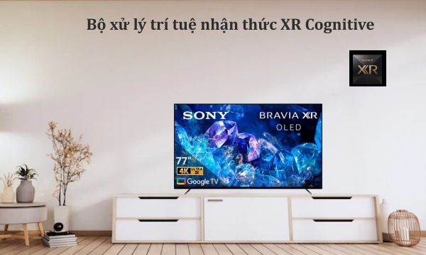 Google Tivi OLED Sony 4K 77 inch XR-77A80K