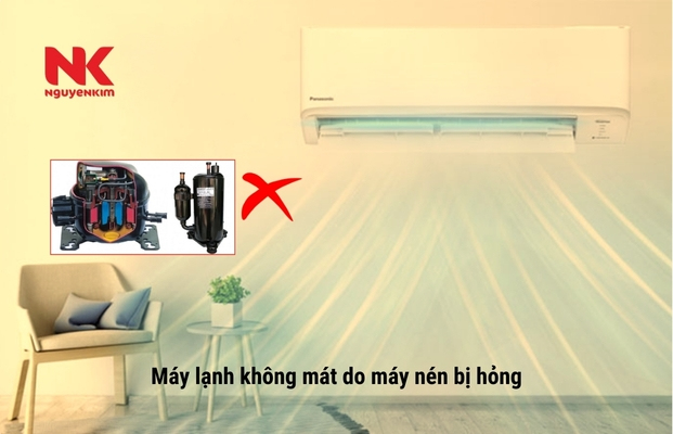 Máy nén bị hỏng là nguyên nhân khiến máy lạnh không mát