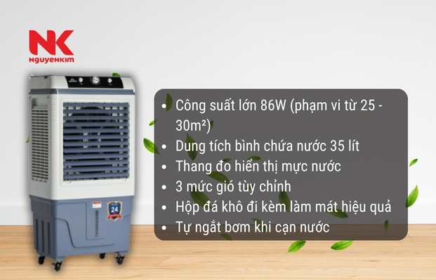 Lựa chọn quạt điều hòa có công suất phù hợp với diện tích phòng cần làm mát