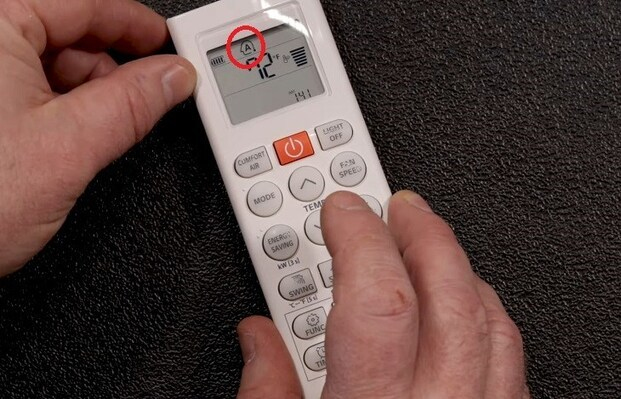 Mode AUTO có hình chữ A trên màn hình remote