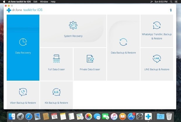 WonderShare Dr.Fone for iOS là phần mềm hỗ trợ khôi phục tin nhắn đã xóa trên iPhone