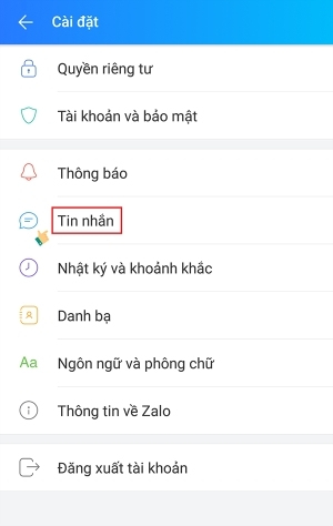 Chọn tính năng sao lưu và khôi phục tin nhắn zalo đã xóa trên iPhone
