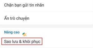 Cách khôi phục tin nhắn đã xóa trên Zalo bằng điện thoại Android