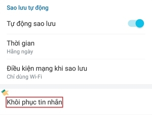 Khôi phục tin nhắn Zalo đã xóa trên thiết bị Android