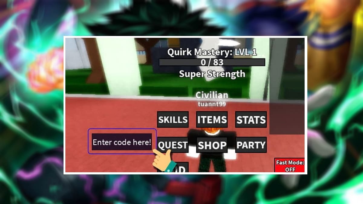 My Hero Mania Codes on