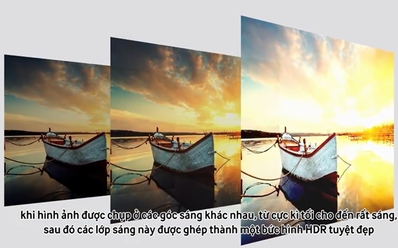 Công nghệ HDR còn giúp tivi Samsung tăng cường độ sáng và độ sâu