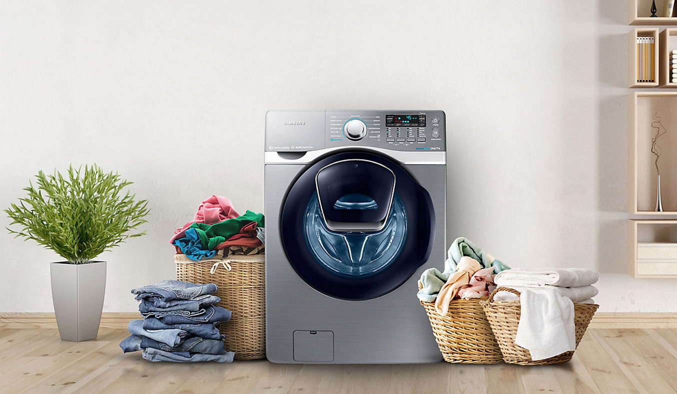 Máy giặt sấy Samsung 17kg WD17J7825KP lồng ngang