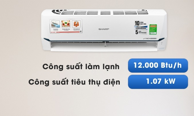 Máy lạnh Sharp Inverter 1.5 HP AH-X12XEW làm lạnh nhanh chóng