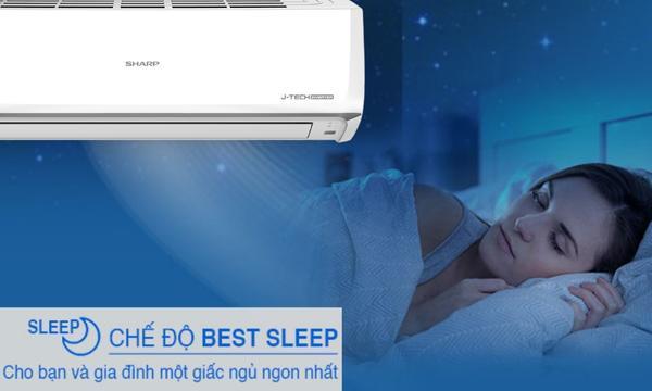Máy lạnh Sharp Inverter 1 HP AH-X10ZEW giúp ngủ ngon giấc