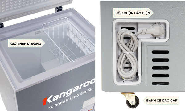 Tủ đông kháng khuẩn Kangaroo 90 lít KGFZ150NG1