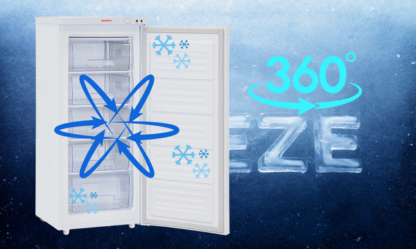 Tủ đông Sanaky 150 lít VH-180VD công nghệ làm lạnh 360 độ 