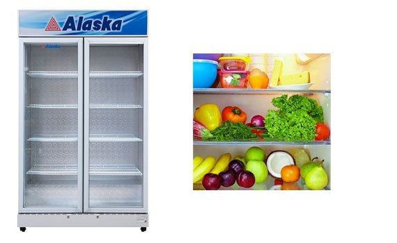 Tủ lạnh Alaska SL-12C hoạt động công suất 520W