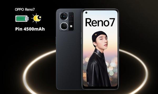 Điện thoại OPPO Reno7 4G 8GB/128GB Đen dung lượng pin 4500mAh