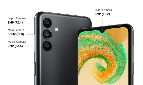 Điện thoại Samsung Galaxy A04s hệ thống camera chất lượng