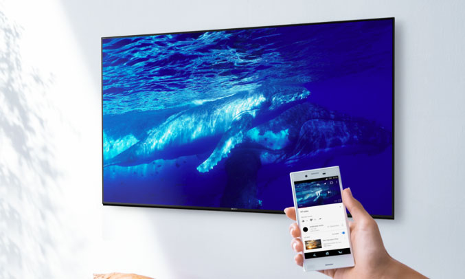 Tivi Sony Bravia OLED 65A1 truy cập nhanh chóng