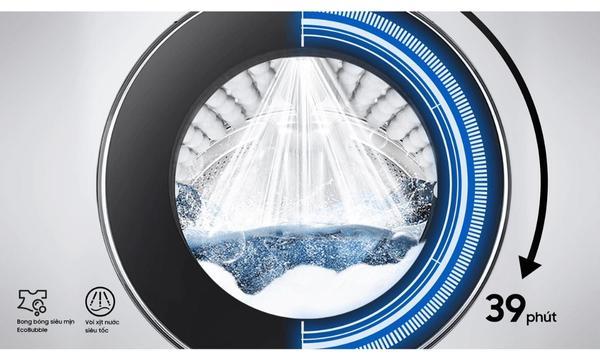 Máy giặt sấy Samsung 12 kg Inverter WD12TP34DSX giặt nhanh sạch sâu trong 39 phút