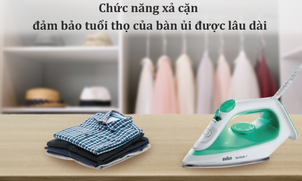 Bàn ủi hơi nước Braun SI1040GR