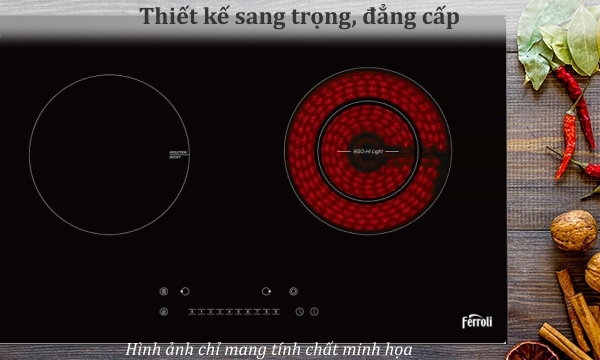 Bếp điện từ Ferroli IC4200BN - Thiết kế sang trọng