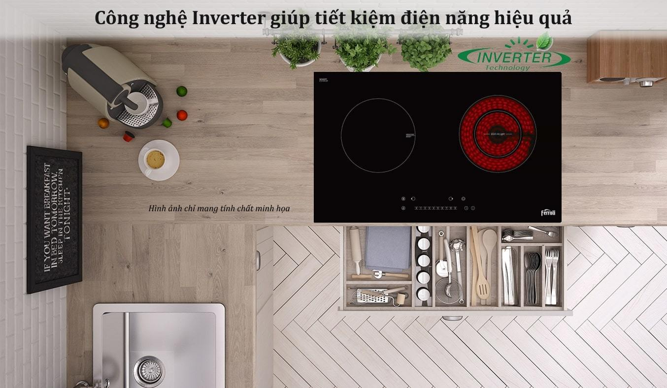 Bếp điện từ Ferroli IC4200BN - Công nghệ Inverter 