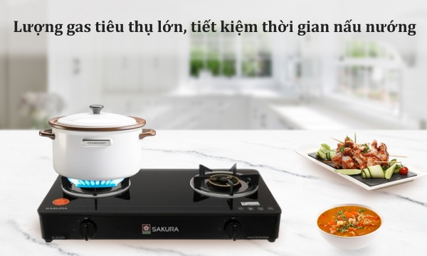 Bếp gas đôi Sakura SA-2375GB