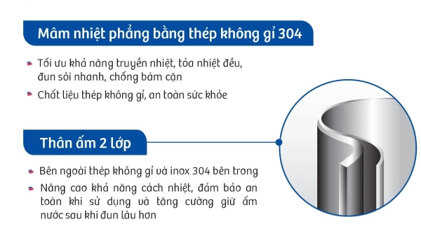 Bình đun siêu tốc Bluestone 1.7 lít KTB-3459