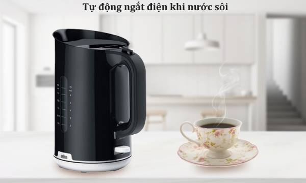 Bình đun siêu tốc Braun 1.7 lít WK1100BK