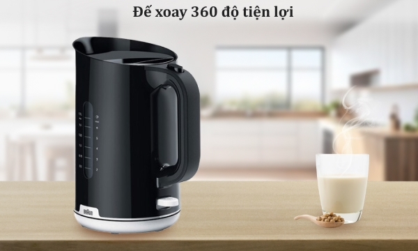 Bình đun siêu tốc Braun 1.7 lít WK1100BK