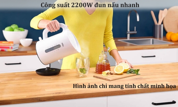 Bình đun siêu tốc Braun 1.7 lít WK1100WH