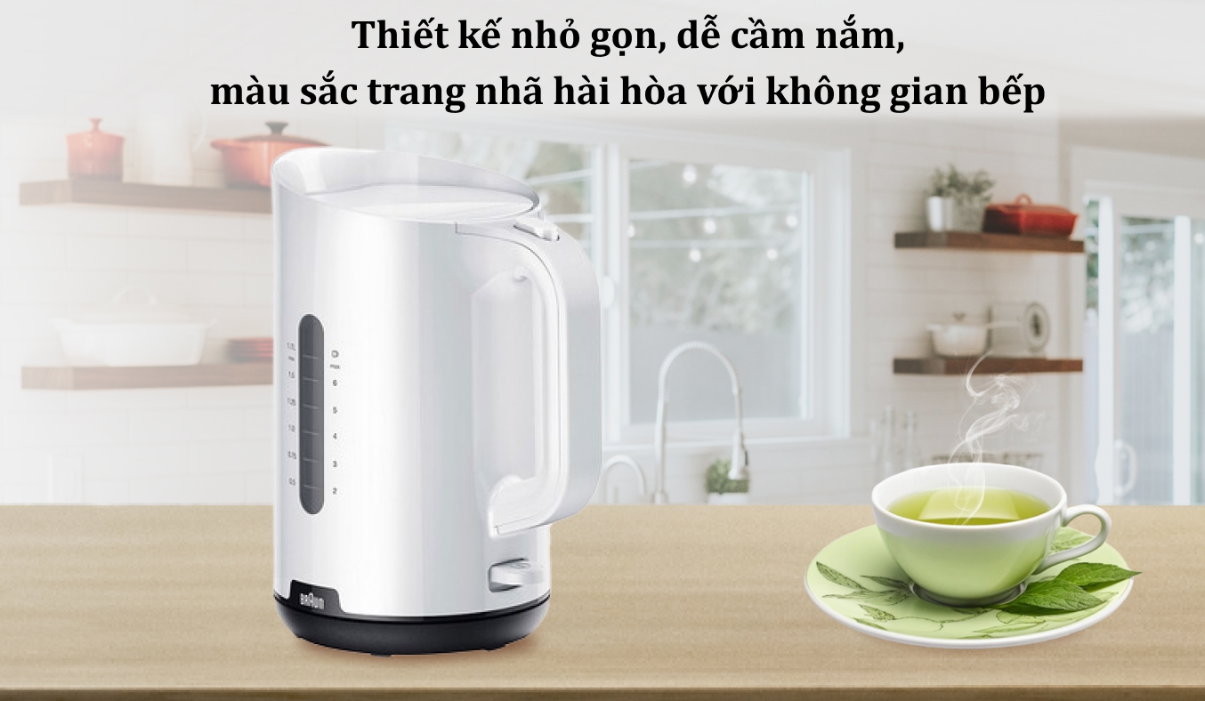 Bình đun siêu tốc Braun 1.7 lít WK1100WH