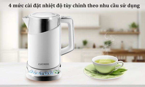 Bình đun Cuckoo 1.7 lít CK-A170T/WHVNCV Trắng