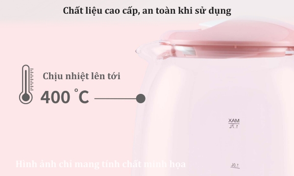 Bình đun nước Hawonkoo 1.7 lít KEH-170-PK Hồng