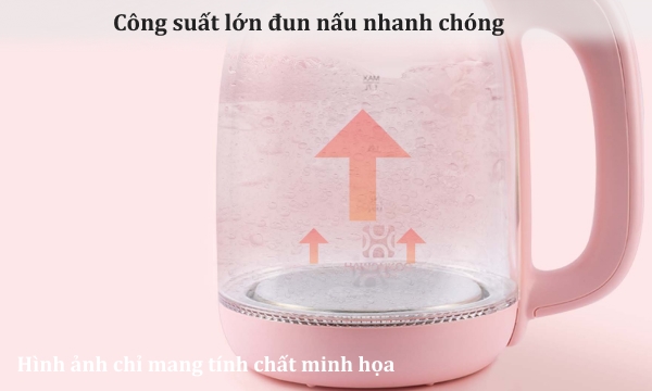 Bình đun nước Hawonkoo 1.7 lít KEH-170-PK Hồng