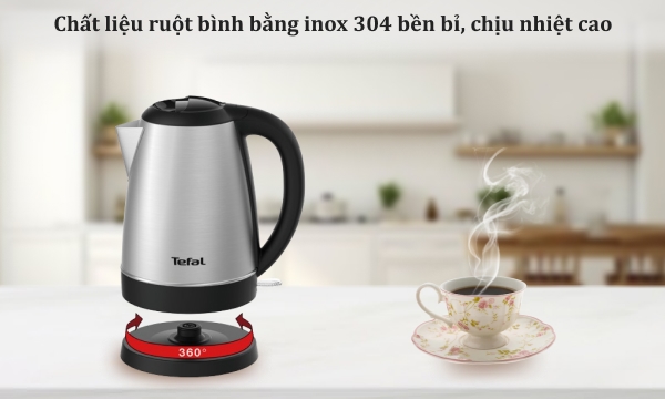 Bình đun siêu tốc Tefal 1.7 lít KI8000D68