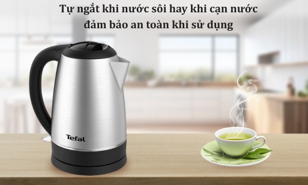 Bình đun siêu tốc Tefal 1.7 lít KI8000D68