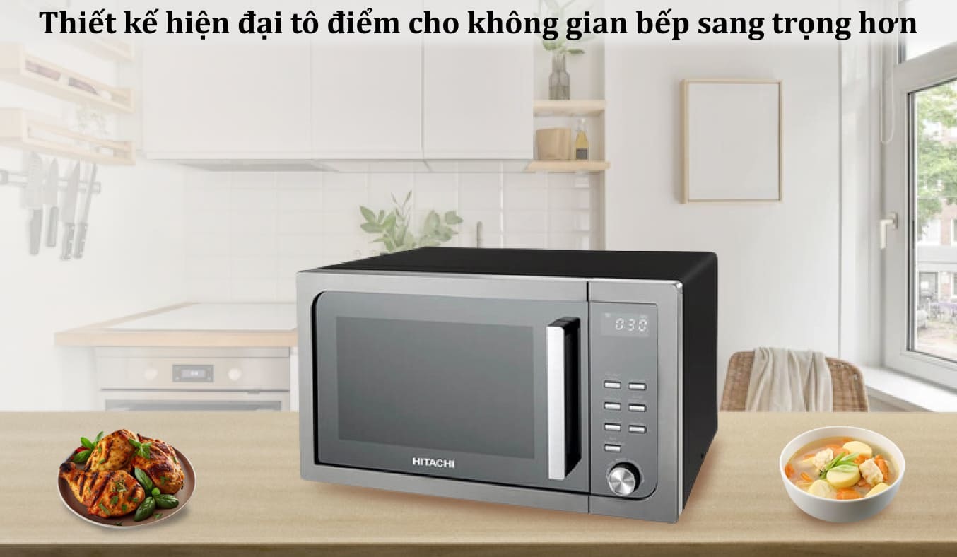 Lò vi sóng kết hợp nướng Hitachi 23 lít HMR-DG2312