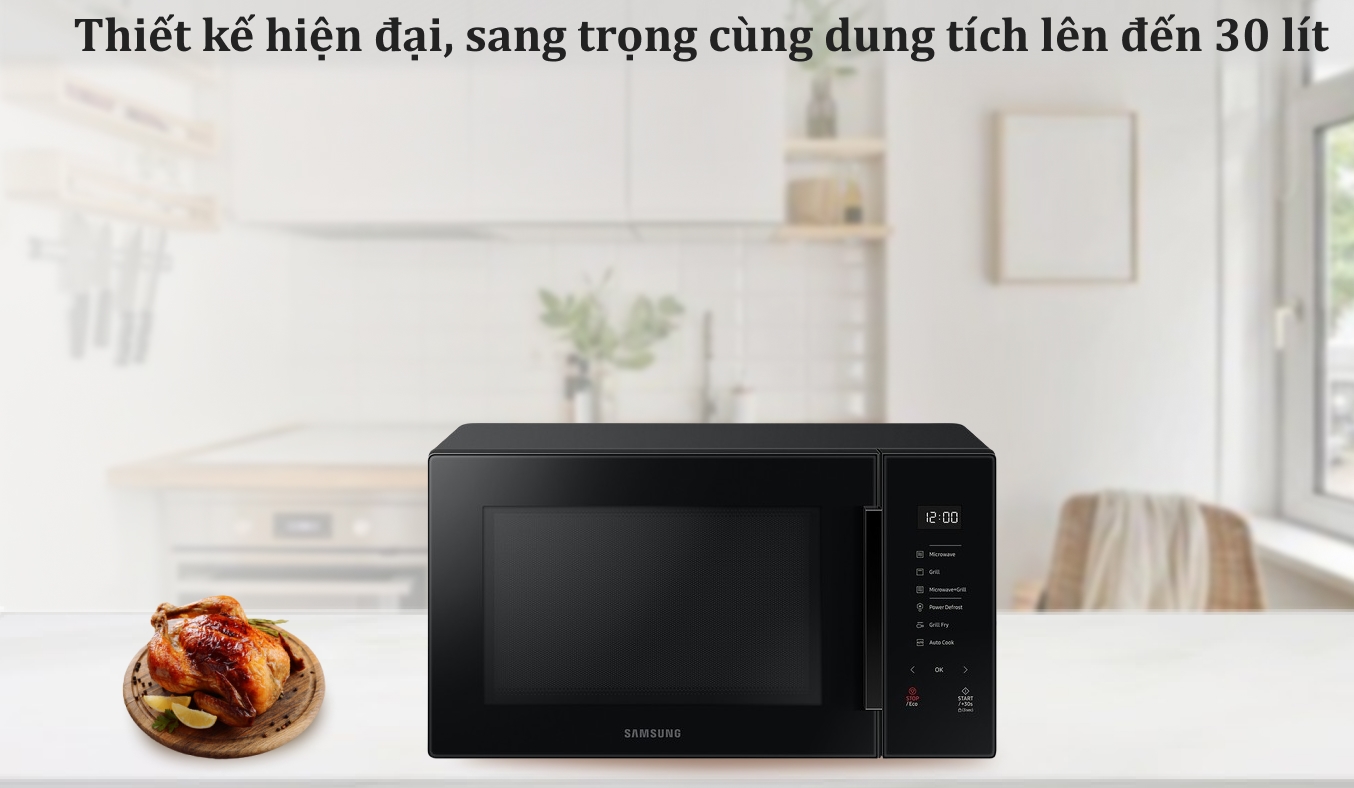 Lò vi sóng Samsung 30 lít MG30T5018CK/SV