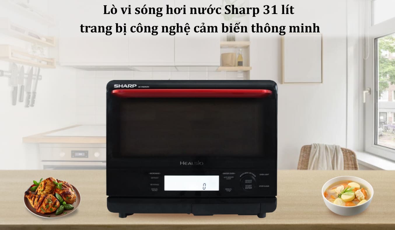 Lò vi sóng hơi nước Sharp 31 lít AX-1700VN