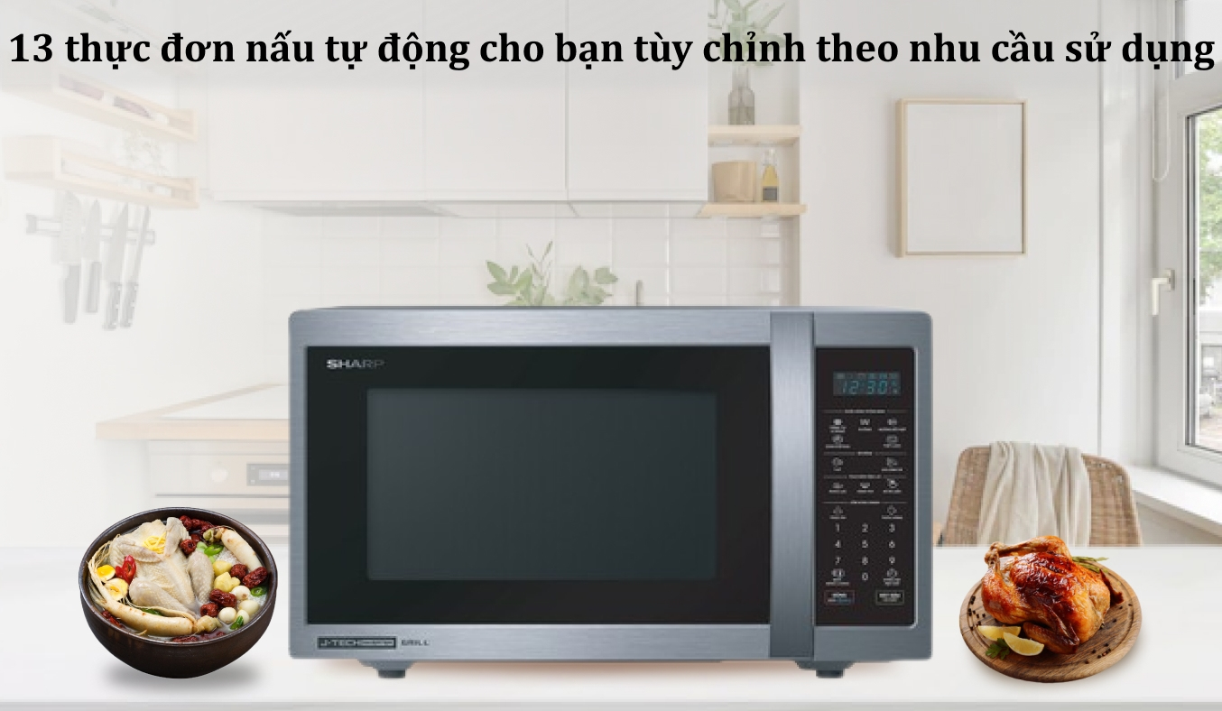 Lò vi sóng Sharp 25 lít R-G52XVN-ST