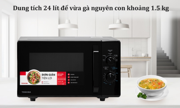 Lò vi sóng Toshiba 24 lít MW2-MM24PC(BK)