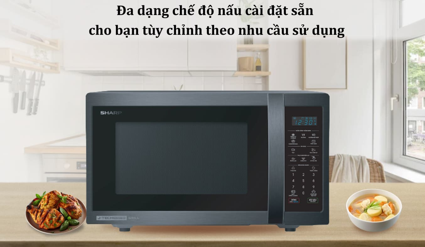 Lò vi sóng Sharp 28 lít R-G728XVN-BST