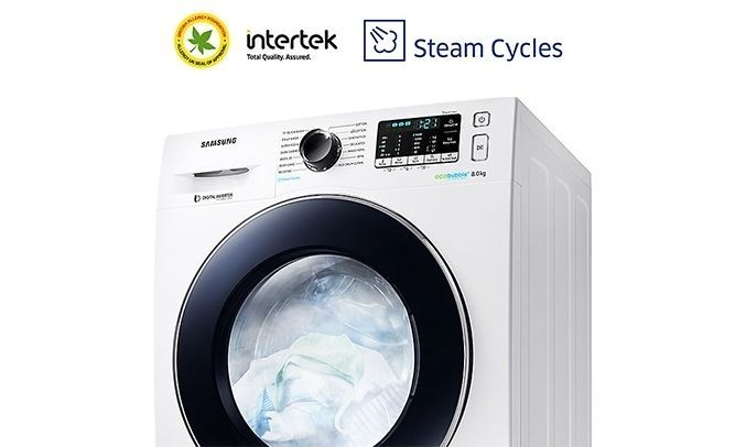 Máy giặt Samsung Inverter 9 kg WW90J54E0BW - Giặt Hơi Nước Steam