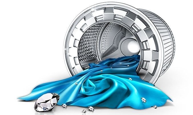 Máy giặt Samsung Inverter 9 kg WW90J54E0BW - Thiết kế lồng giặt kim cương