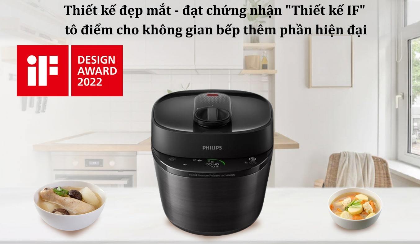 Nồi áp suất điện Philips 5 lít HD2151/66