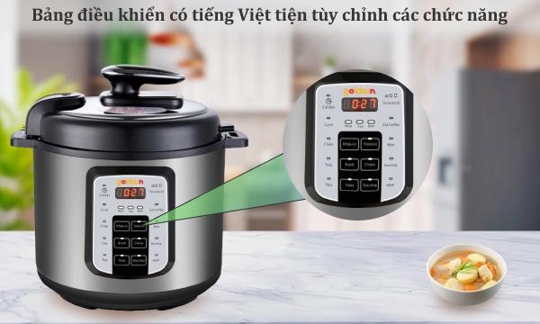 Nồi áp suất điện đa năng Goldsun 6 lít CD4701