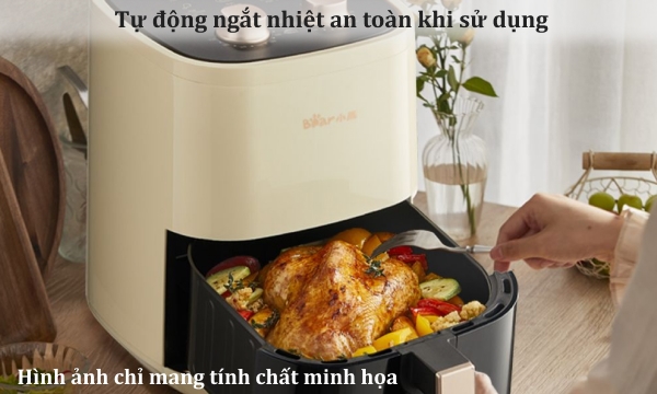 Nồi chiên không dầu Bear 4.5 lít QZG-E12H9