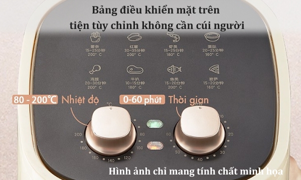 Nồi chiên không dầu Bear 4.5 lít QZG-E12H9